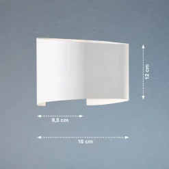 LED wandlamp Wall, 2-lamps, rond, wit