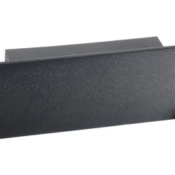 LED wandlamp Zig Zag zwart, breedte 53 cm