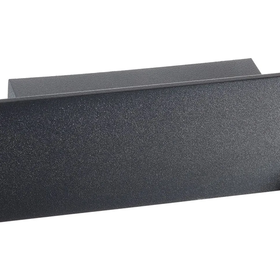 LED wandlamp Zig Zag zwart, breedte 53 cm