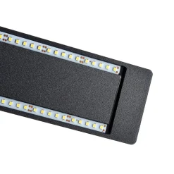 LED wandlamp Zig Zag zwart, breedte 53 cm