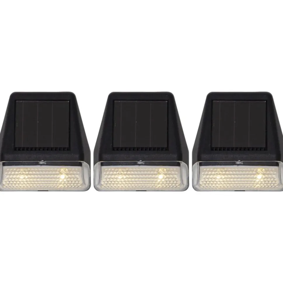 LED wandsolarlamp Wally Mini in 3 per set