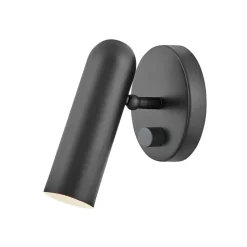 LED wandspot Dax met dimmer, zwart