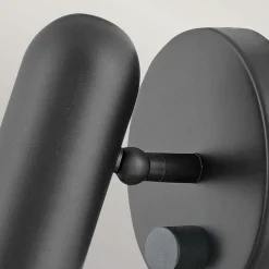 LED wandspot Dax met dimmer, zwart