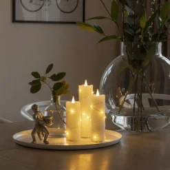 LED waskaars crème lichtkleur amber 15,2 cm