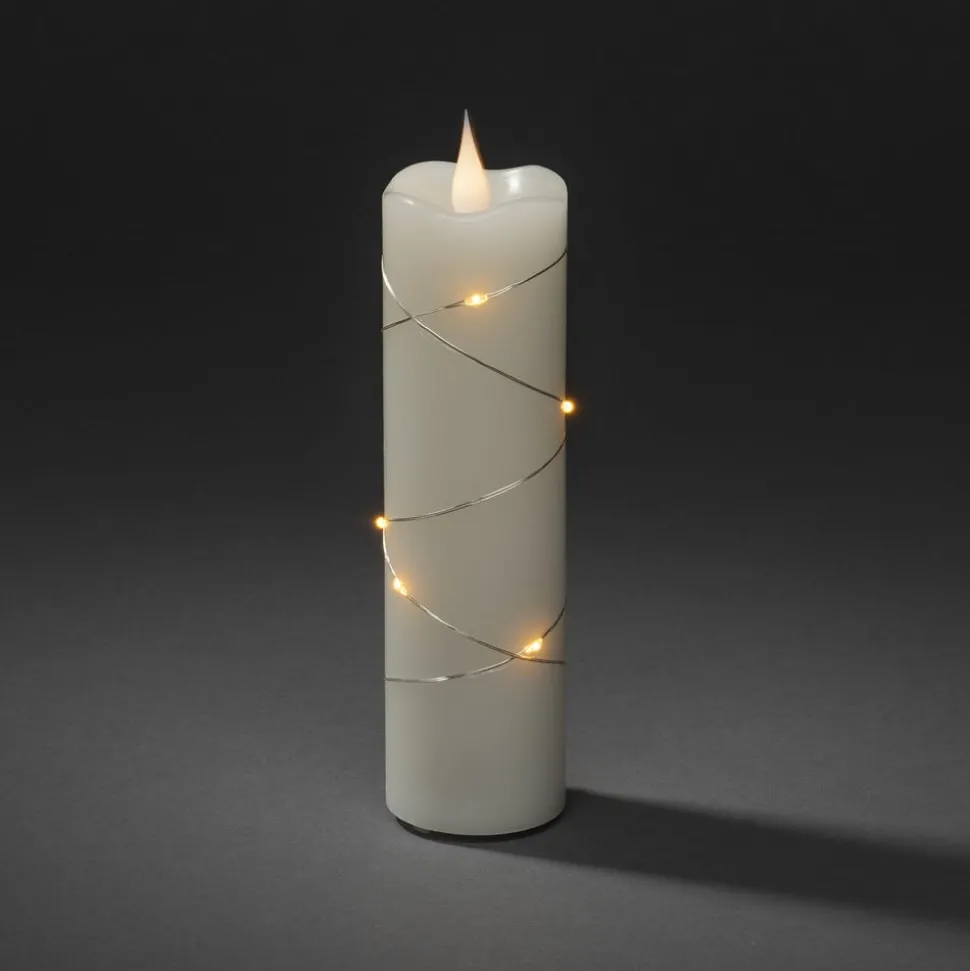 LED waskaars crème lichtkleur amber 17,8 cm