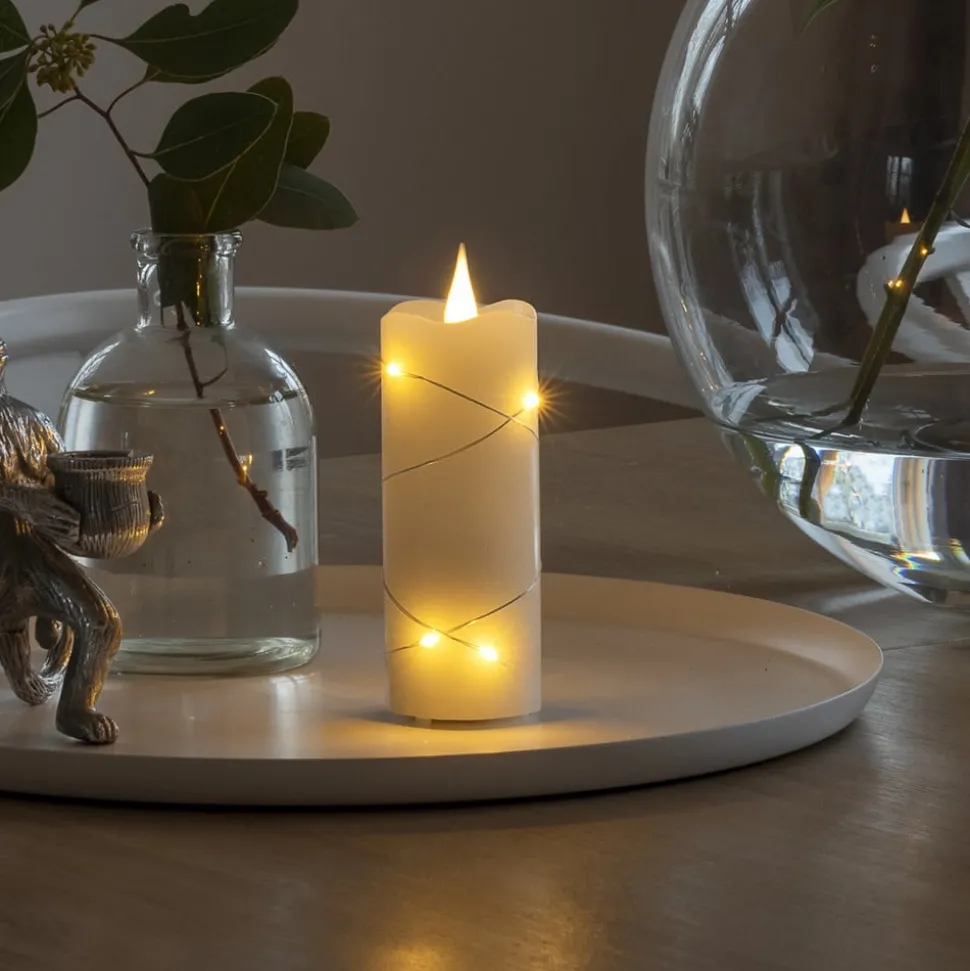 LED waskaars crème lichtkleur amber 12,7 cm