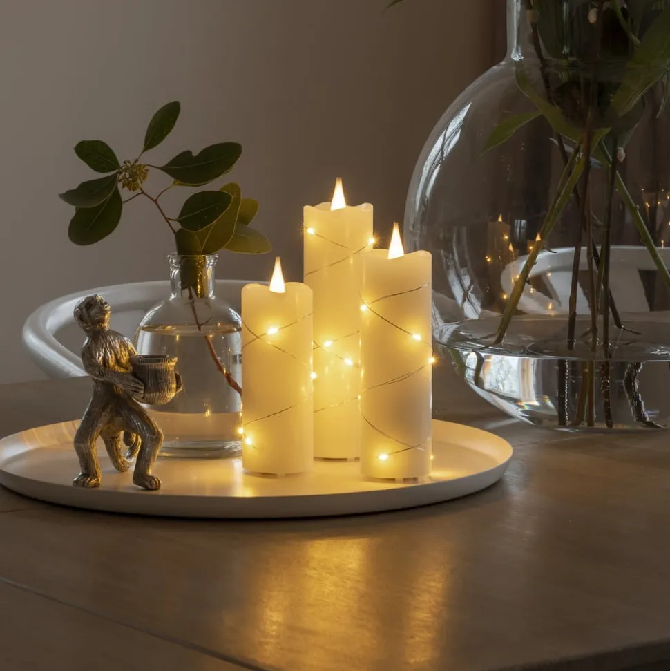 LED waskaars crème lichtkleur amber 12,7 cm