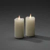 LED waskaars crème lichttemp. barnsteen Ø5cm per 2