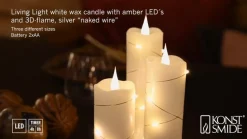 LED waskaars wit Lichtkleur warmwit 12,7 cm