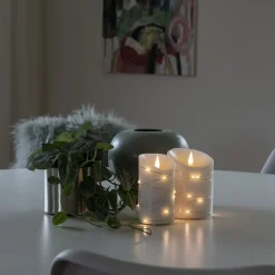 LED waskaars wit Lichtkleur warmwit 13,5 cm