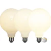 LED-bollamp E27 G125 7,5W 3-step-dim, opaal