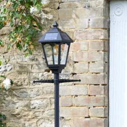 LED-buitenlamp Victoriana 365, zwart, 206 cm, IP44