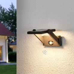 LED-buitenwandlamp Valerian op zonne-energie