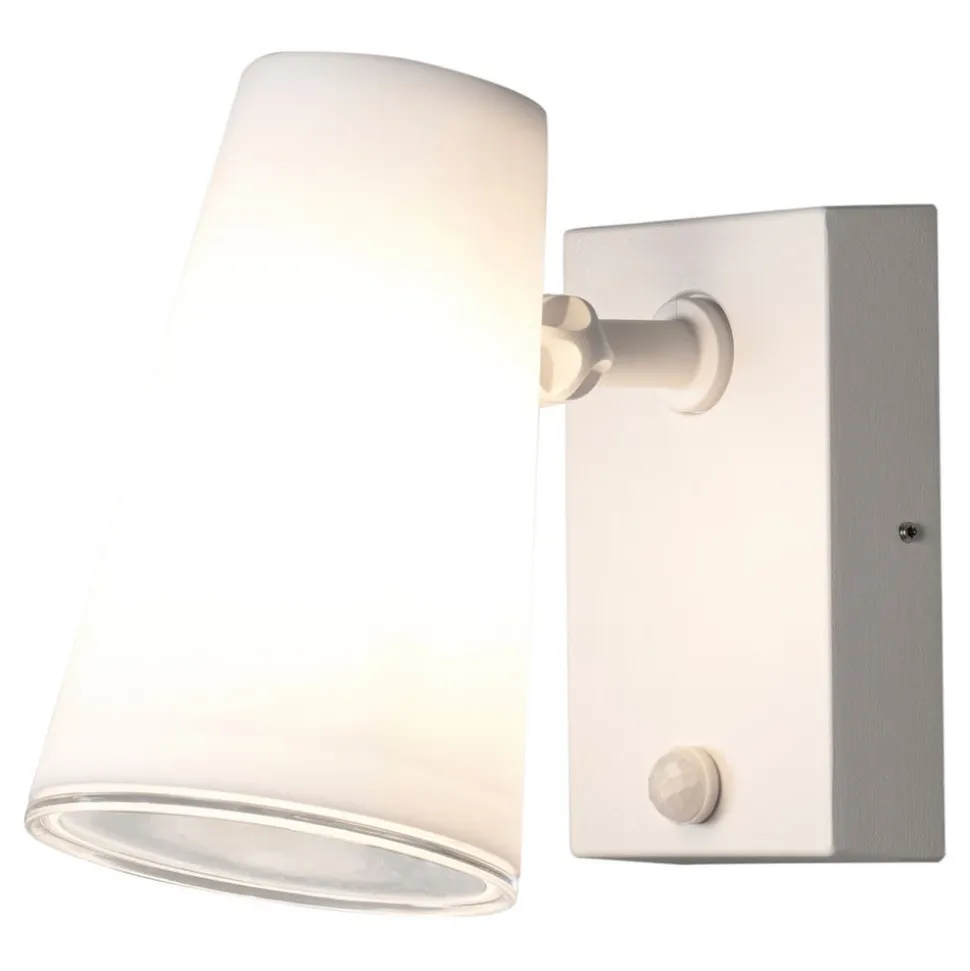 LED-buitenwandspot Fano met bewegingsmelder