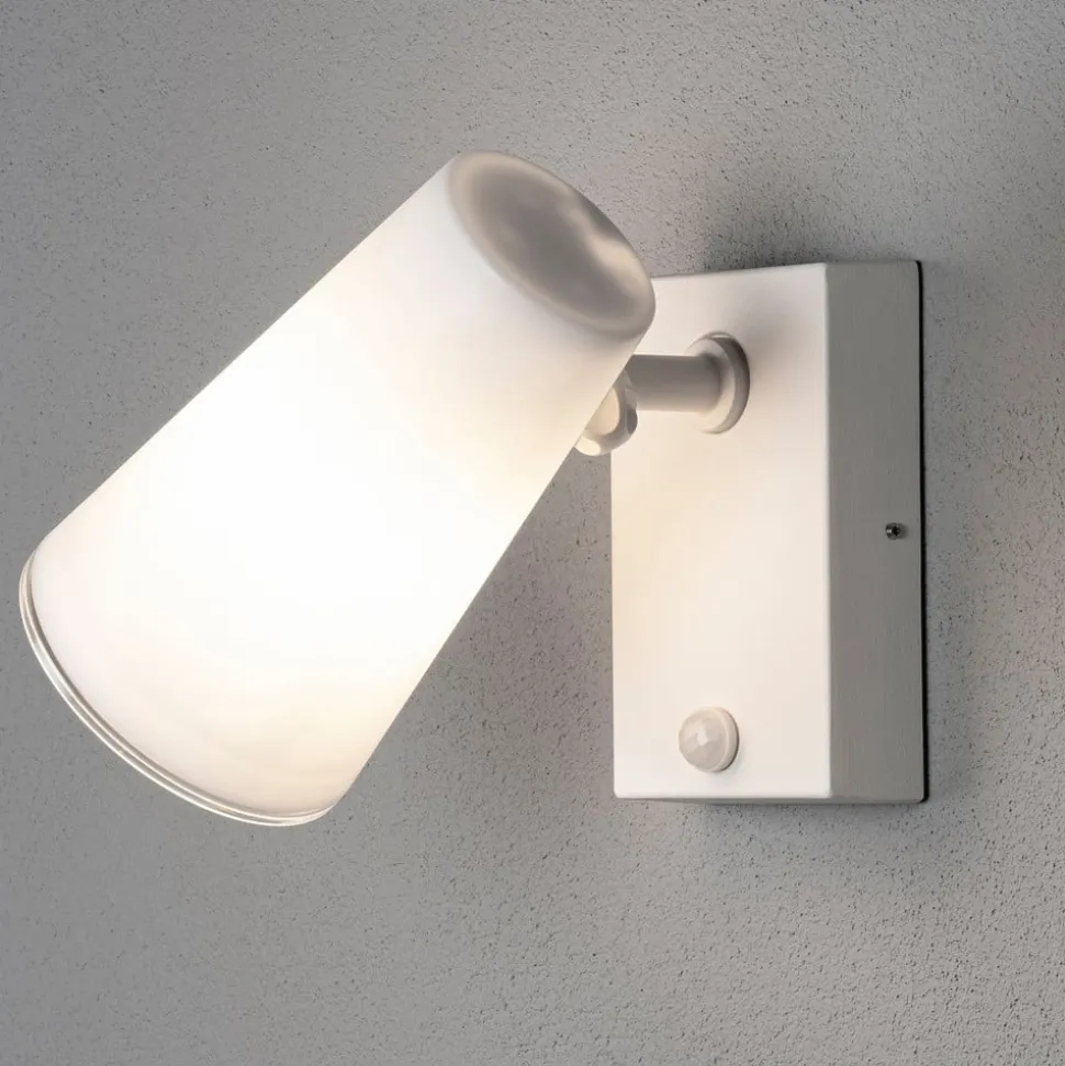 LED-buitenwandspot Fano met bewegingsmelder