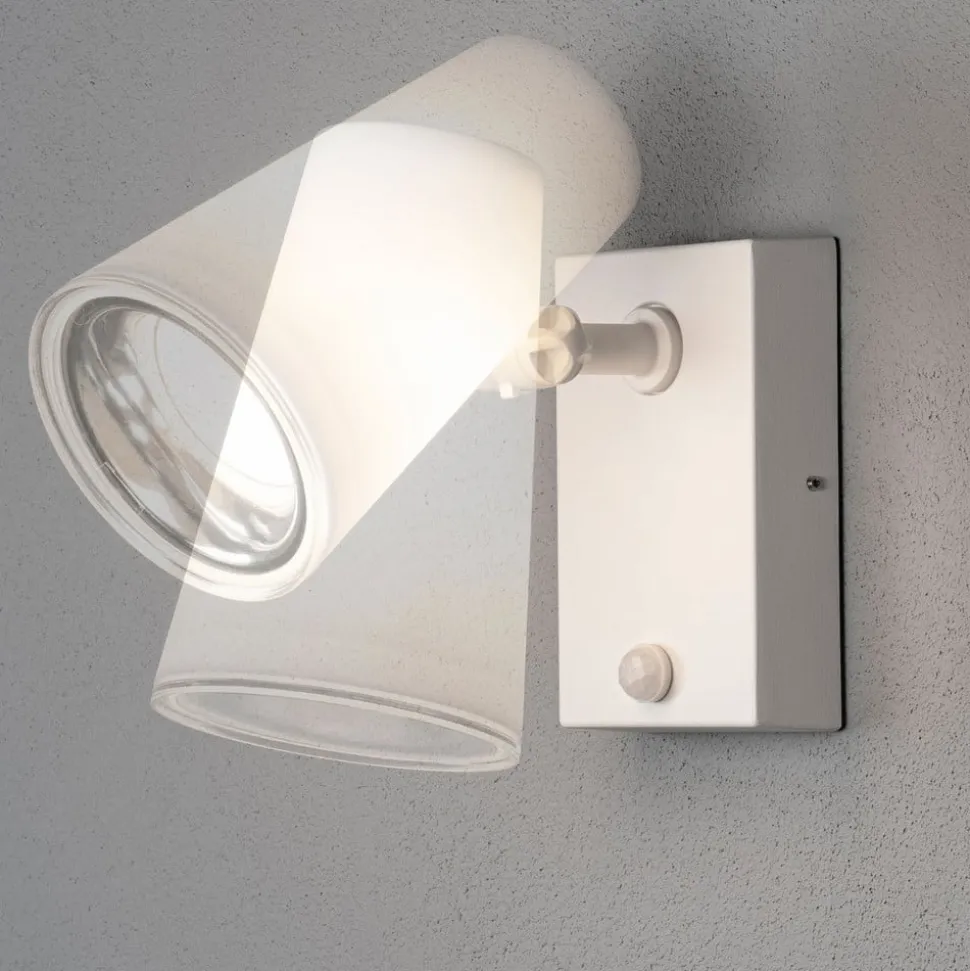 LED-buitenwandspot Fano met bewegingsmelder