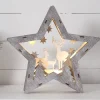 LED-decoratie ster Fauna van hout, hoogte 24 cm