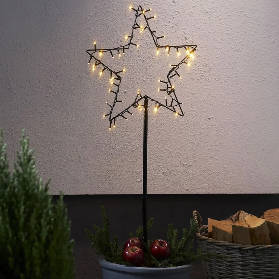 LED-decoratie ster Spiky voor buiten, batterij