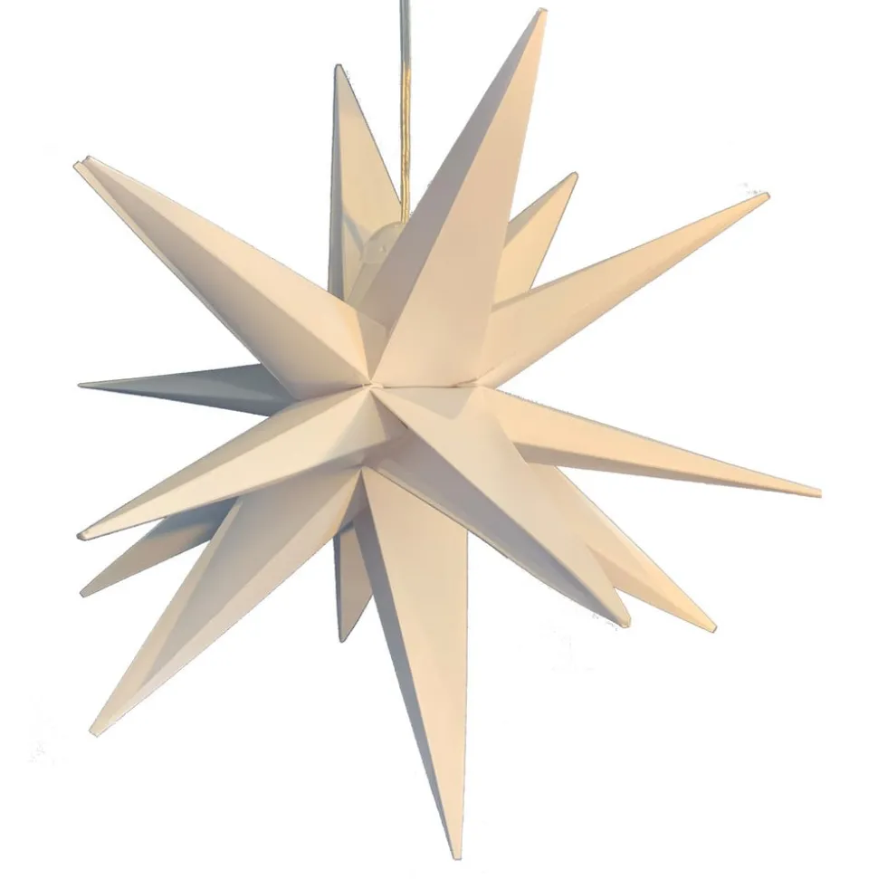 LED-decoratie-ster, 18-punten, Ø 25 cm, wit