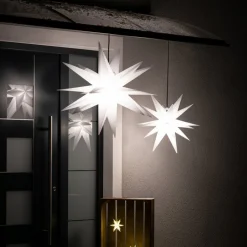LED-decoratie-ster, 18-punten, Ø 25 cm, wit