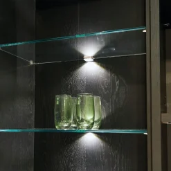 LED-glasclip up and down, roestvrijstalen optiek