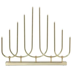 LED-kandelaar Novum, 10-lamps, messing