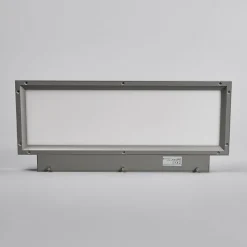 LED-kantoor-wandlamp Rick, grijs, universeel wit