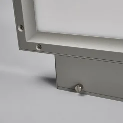 LED-kantoor-wandlamp Rick, grijs, universeel wit