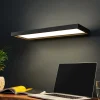 LED-kantoor-wandlamp Rick, zwart. universeel wit