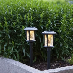 LED-lamp op zonne-energieen Monaco in 2 per set