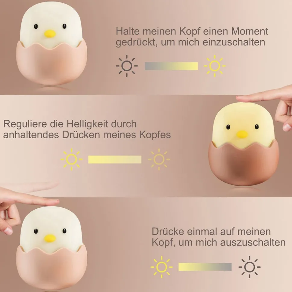LED-nachtlamp Eggy EGG met accu