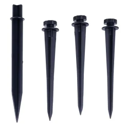 LED-prikspot op zonne-energie SPOTI, zwart, set van 3, IP44