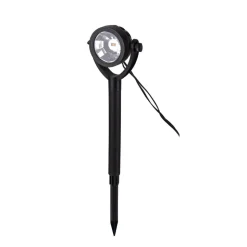 LED-prikspot op zonne-energie NOMI, zwart, set van 6, IP44