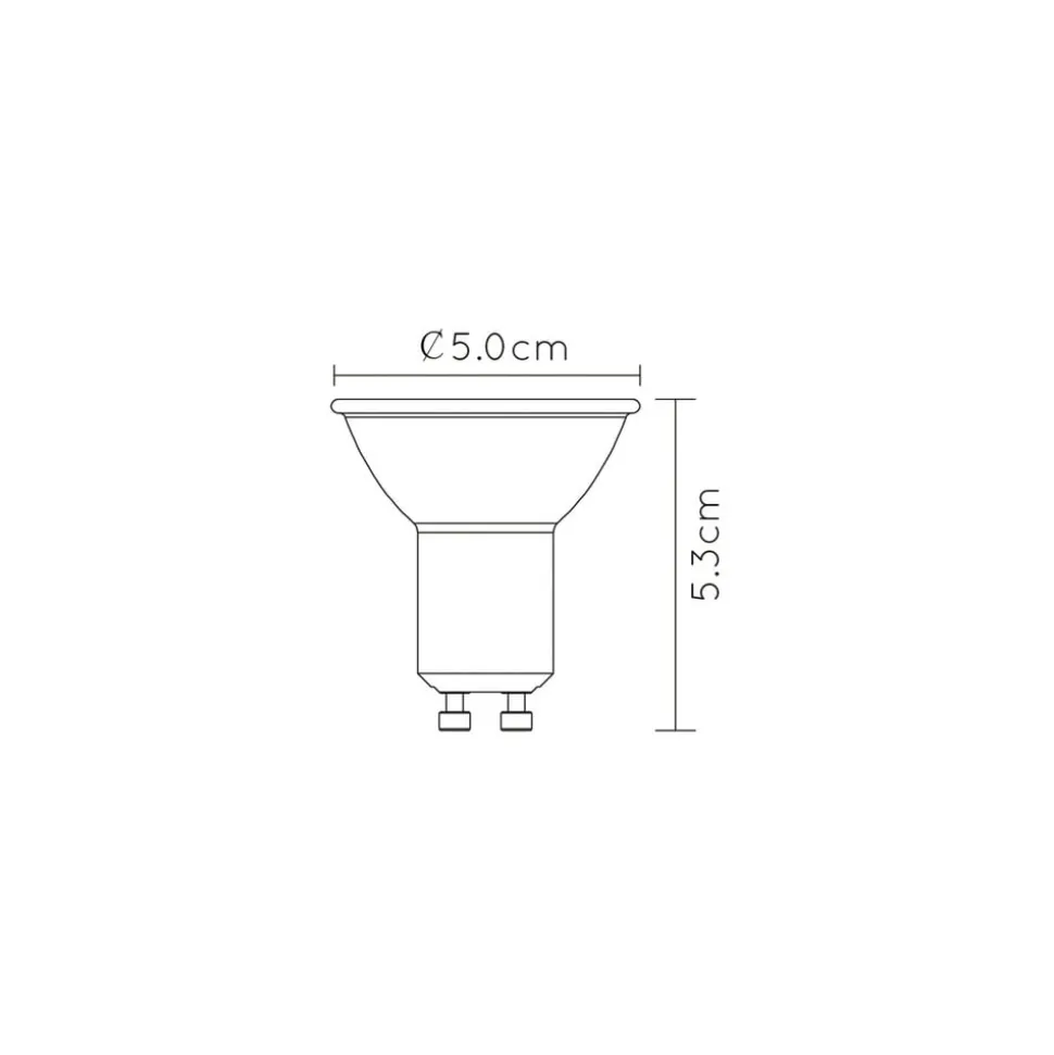 LED-reflector GU10 5W Dim to warm, zwart
