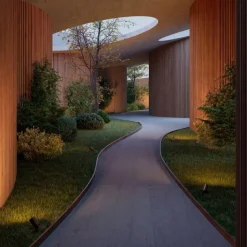 LEDS-C4 Eko buitenspot, zwart, hoogte 15,7 cm, aluminium