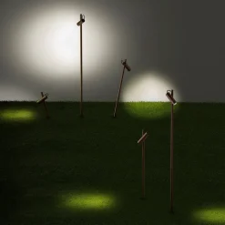 LEDS-C4 Juncus LED prikspot, bruin, 3.000 K