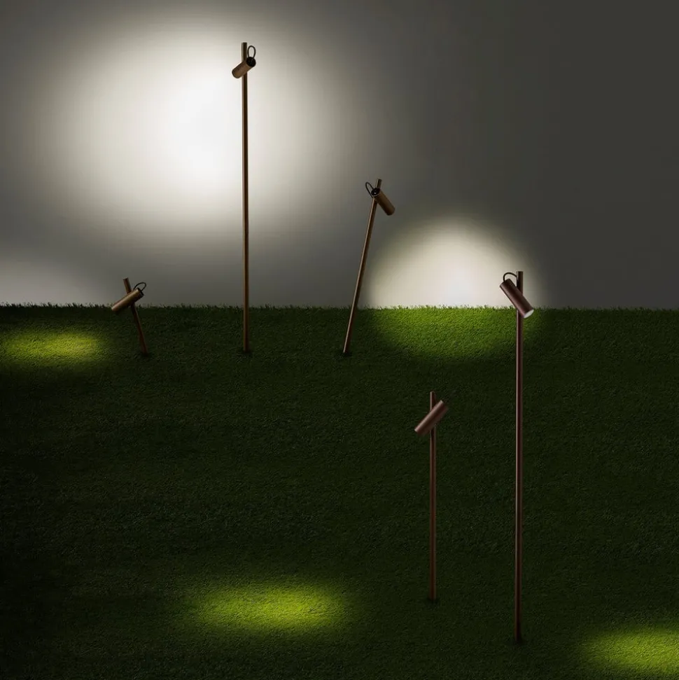 LEDS-C4 Juncus LED prikspot, bruin, 3.000 K