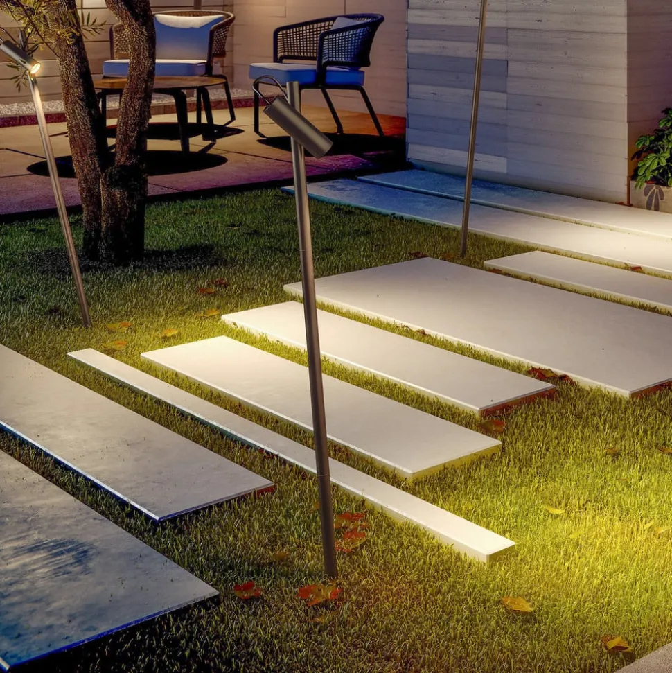 LEDS-C4 Juncus LED prikspot, bruin, 3.000 K