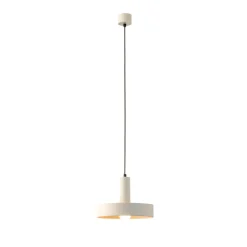 LEDS-C4 Keops 1 hanglamp, mat wit, Ø 28 cm, aluminium