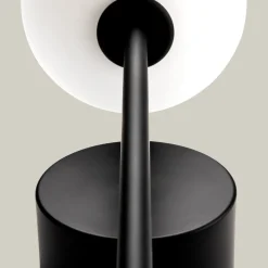 LEDS-C4 LED badkamer wandlamp Bloom IP44, zwart, hoogte 45 cm