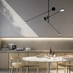 LEDS-C4 LED hanglamp Invisible Triplex, 2.700 K, zwart