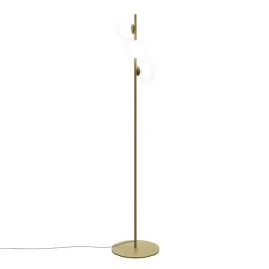 LEDS-C4 LED vloerlamp Perlina, hoogte 170 cm, goudkleurig