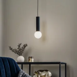 LEDS-C4 Mist badkamer-hanglamp IP44 zwart