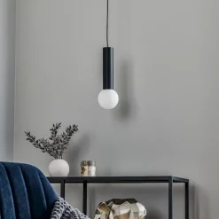 LEDS-C4 Mist badkamer-hanglamp IP44 zwart