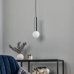 LEDS-C4 Mist badkamer-hanglamp IP44 chroom