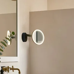 LEDS-C4 Vanity wandspiegel met LED, 3000K, zwart