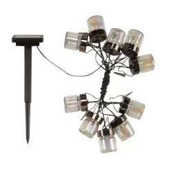 LED-Solar-Lichtketting Firefly Opal, 10-lamps, IP44