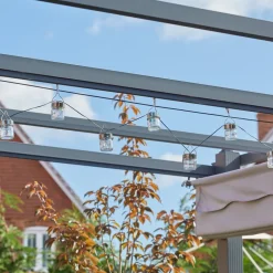 LED-Solar-Lichtketting Firefly Opal, 10-lamps, IP44