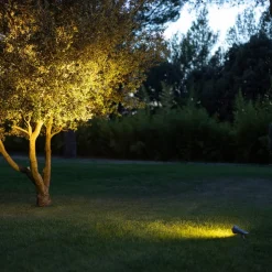 LED-spot op zonne-energie OJE, grijs, dimbaar daglichtsensor timer