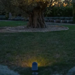 LED-spot op zonne-energie OJE, grijs, dimbaar daglichtsensor timer